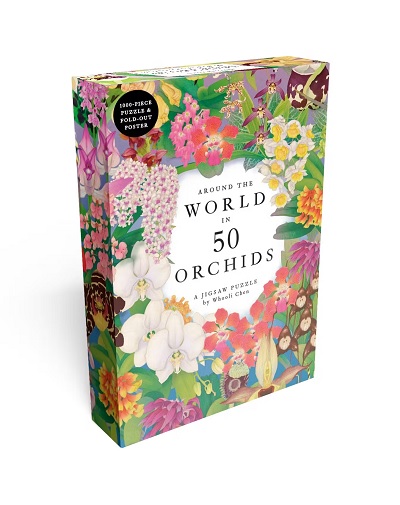Around the World in 50 Orchids Jigsaw Puzzle