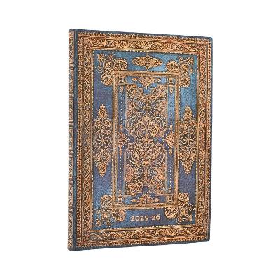 Paperblank Diary Blue Luxe MidiHorizontal Flexi Dayplanner 2025-2026