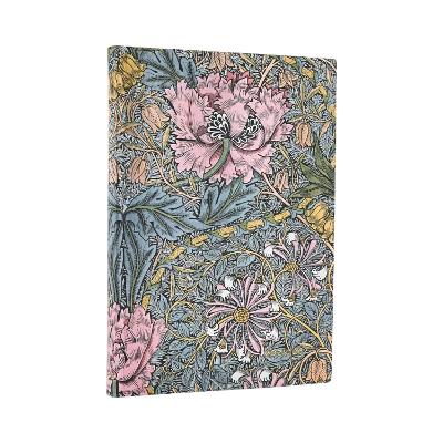 Paperblank Diary Morris Pink Honeysuckle Midi Flexi Dayplanner 2025-2026