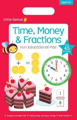 Time Money & Fractions Fun Educational Pad