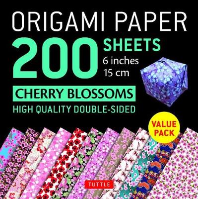 Origami Paper Cherry Blossoms 200 Sheets 15 cm