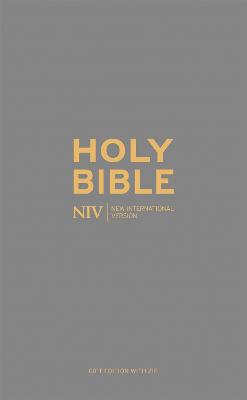 Pocket NIV Bible Charcoal with Zip