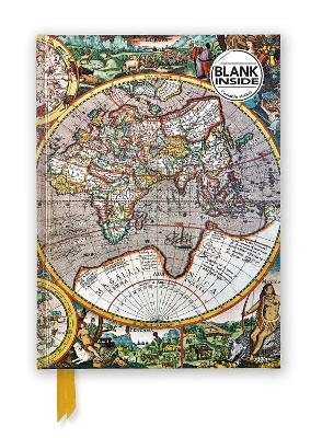 Antique Map Foiled Blank Journal