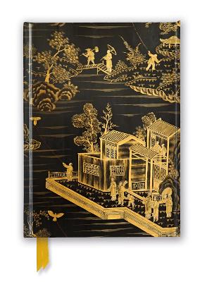 Chinese Lacquer Black & Gold Screen Foiled Journal