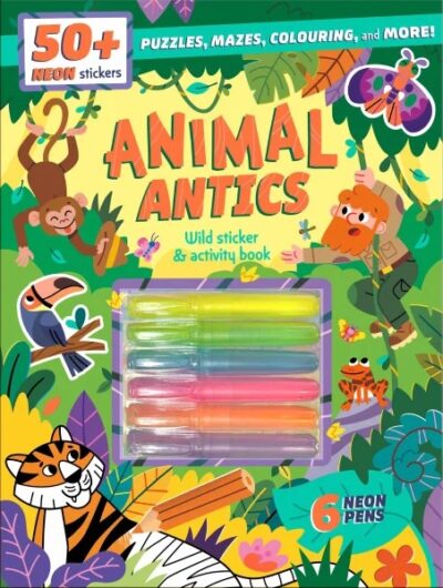 Animal Antics Neon Sticker Activity Book