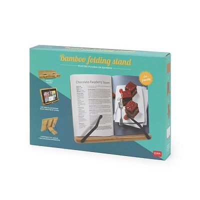 Bamboo Folding Book Stand