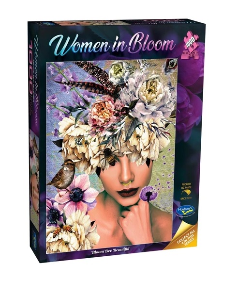 Woman in Bloom Bloom Bee Beautiful 1000pc Puzzle