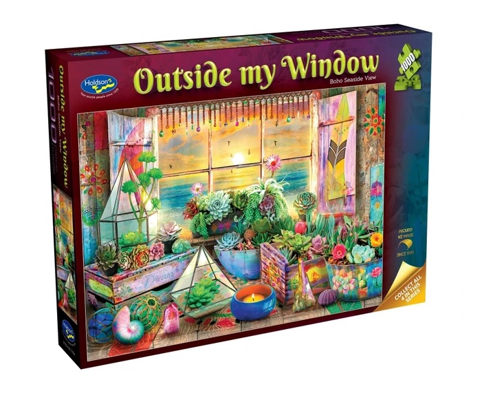 Outside My Window Boho Seaside View 1000pc Puzzle