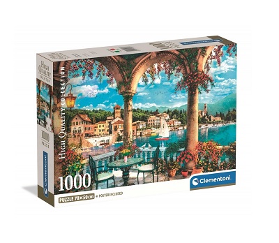 Balcony View of Lake Como 1000pc Puzzle