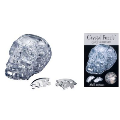 Crystal Puzzle Skull Clear