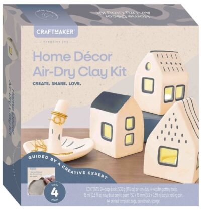 Craft Maker Home Decor Air Dry Clay Kit