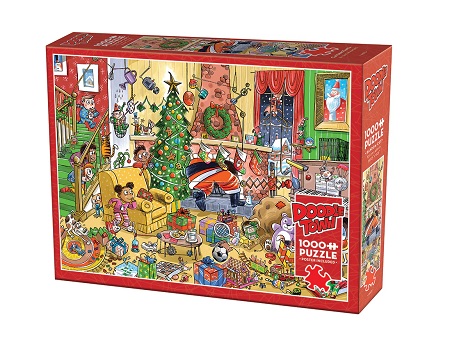 Doodle Town Catching Santa 1000pc Puzzle