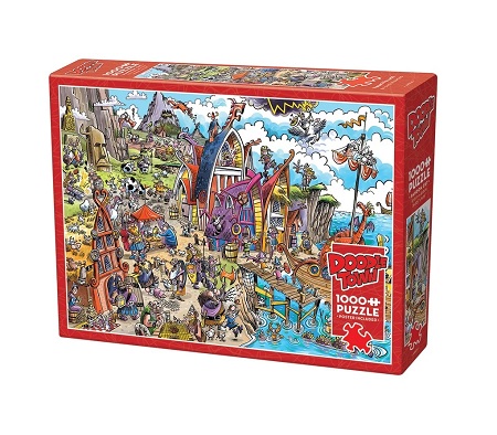 Doodle Town Viking Village 1000pc Puzzle