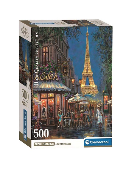 Night at the Eiffel Cafe 500pc Puzzle