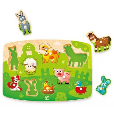 Hape Farmyard Peg Puzzle