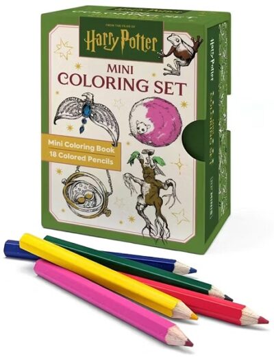Harry Potter Mini Coloring Set: Includes Mini Coloring Book and 18 Colored Pencils