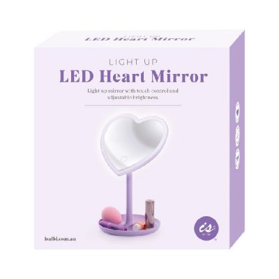 Light Up LED Heart Mirror