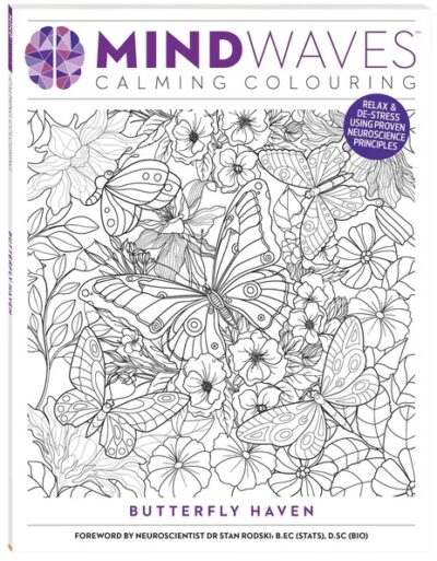 Mindwaves Calming Colouring Butterfly Haven