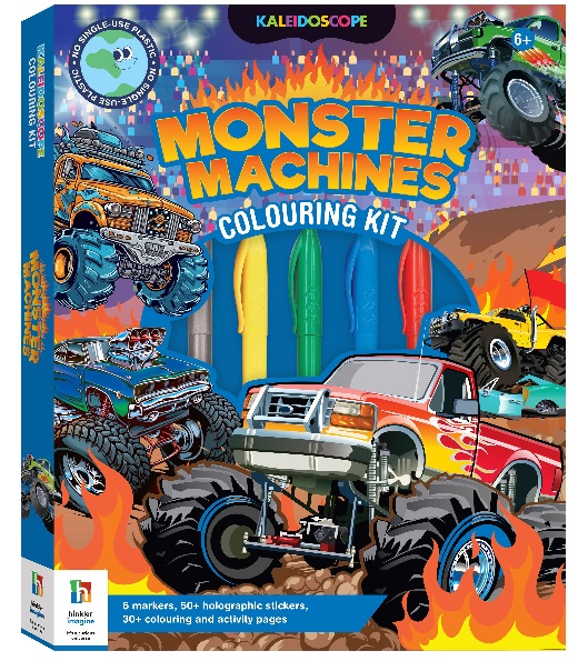 Kaleidoscope Colouring Kit Monster Trucks