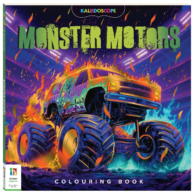 Kaleidoscope Colouring Monster Motors