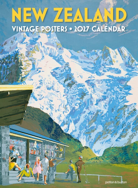 New Zealand Vintage Posters 2027 Large Calendar
