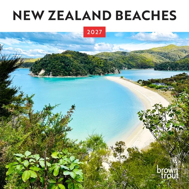 New Zealand Beaches 2027 Mini Calendar