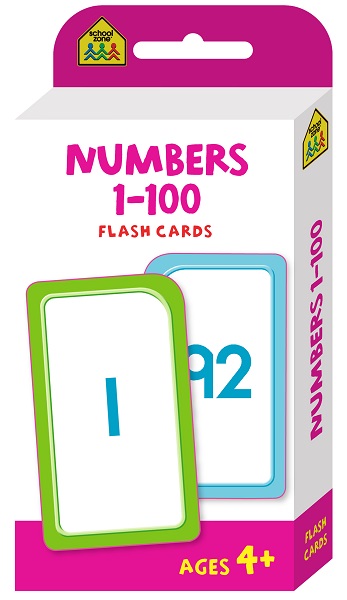 School Zone Numbers 1-100 Flash Cards