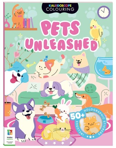 Kaleidoscope Sticker Colouring Pets Unleashed