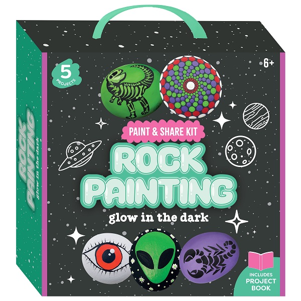 Paint & Share Rock Painting Glow in the Dark Kit