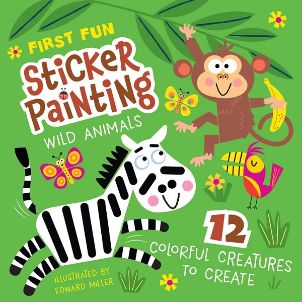 First Fun Sticker Painting Wild Animals