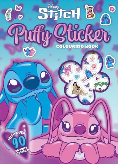 Stitch Puffy Sticker Colouring Book