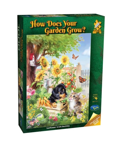 How Does Your Garden Grow Sunflower Crate Buddies 1000pc Puzzle