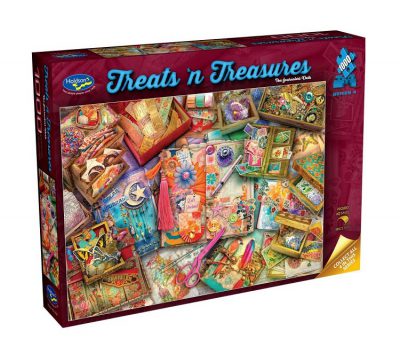Treats n Treasures The Journalers Desk 1000pc Puzzle