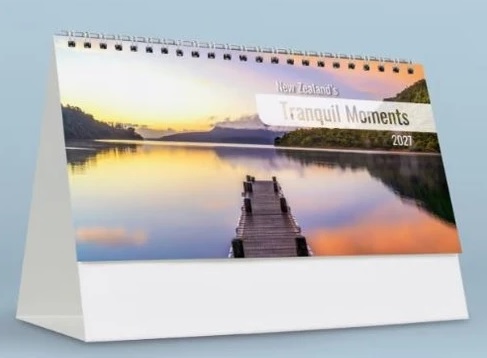New Zealand Tranquil Moments 2027 Desk Calendar