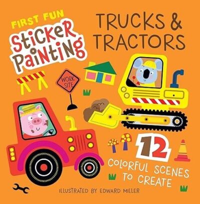 First Fun Sticker Painting Trucks & Tractors