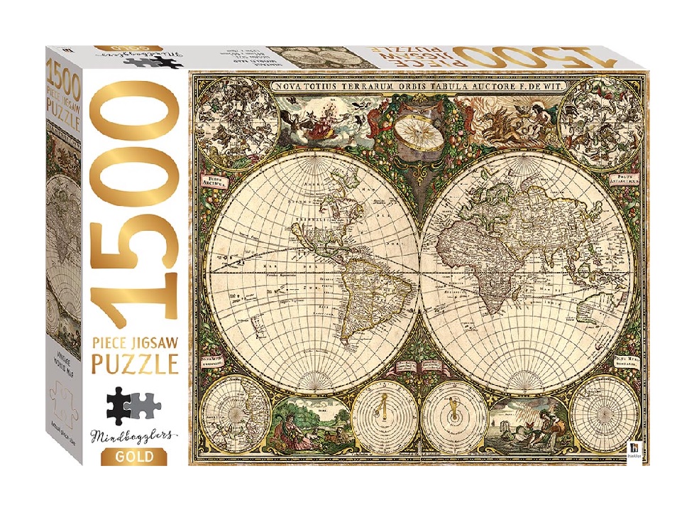 Mindbogglers Vintage World Map 1500pc Puzzle