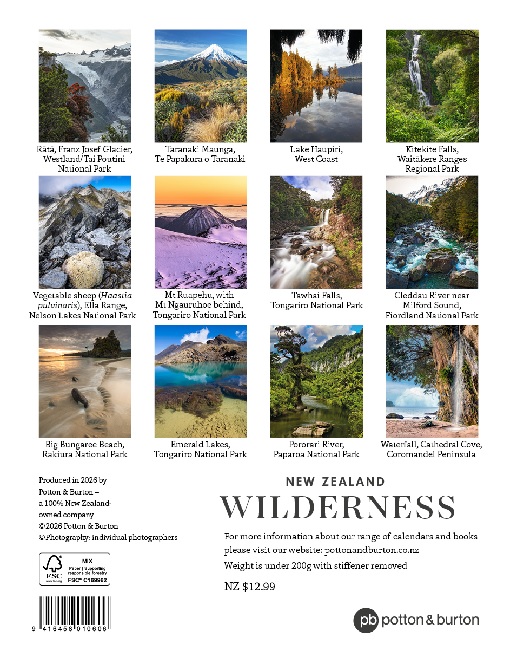 New Zealand Wilderness 2027 Calendar - Image 2