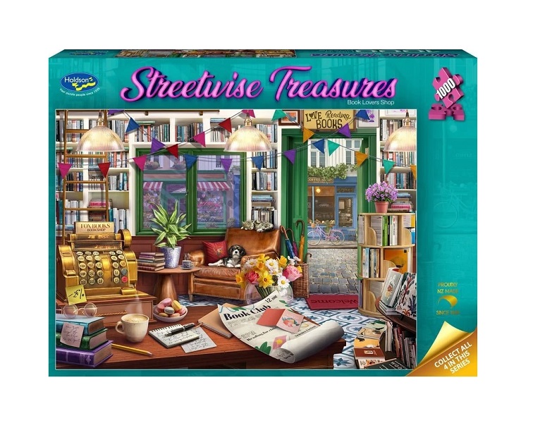 Streetwise Treasures Book Lovers Shop 1000pc Puzzle