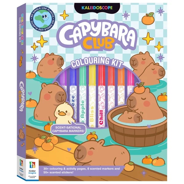 Capybara Club Colouring Kit