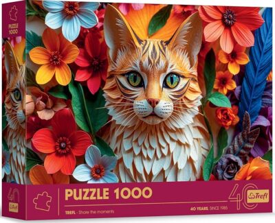 Trefl Paper Art Cat 1000pc Puzzle
