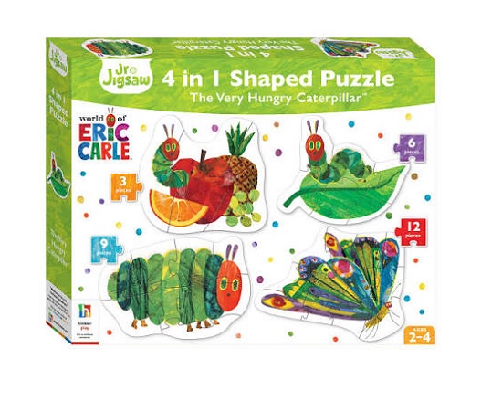 Very Hungry Caterpillar 4 in 1 Shaped Puzzle