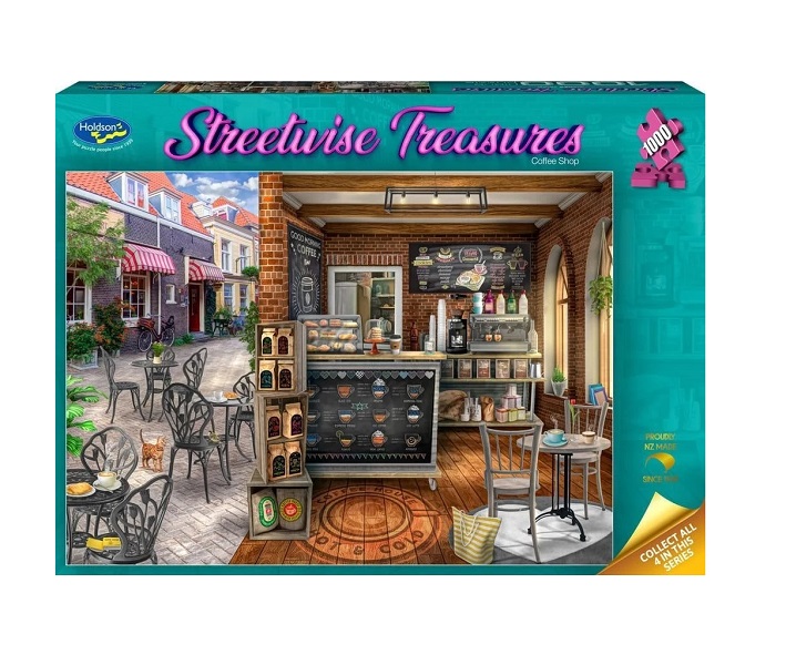 Streetwise Treasures Coffee Shop 1000pc Puzzle