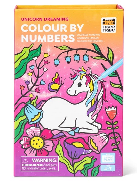 Unicorn Dreaming Colour by Numbers