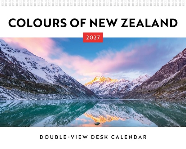 Colours of New Zealand 2027 Desk Calendar