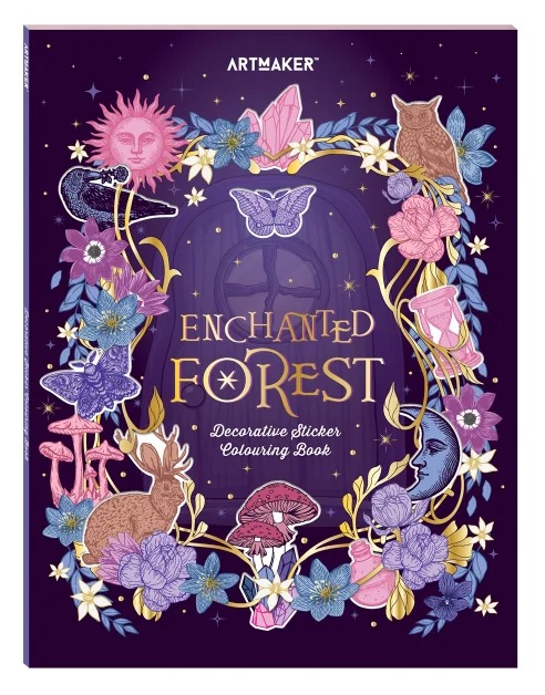 Enchanted Forest Sticker Colouring Book