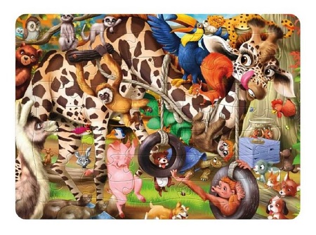 Animal Mayhem 35p Frame Tray