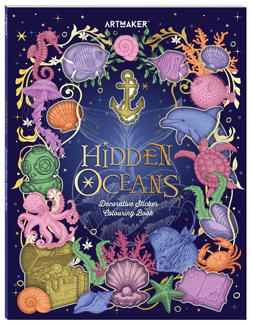 Art Maker Sticker Colouring Hidden Ocean