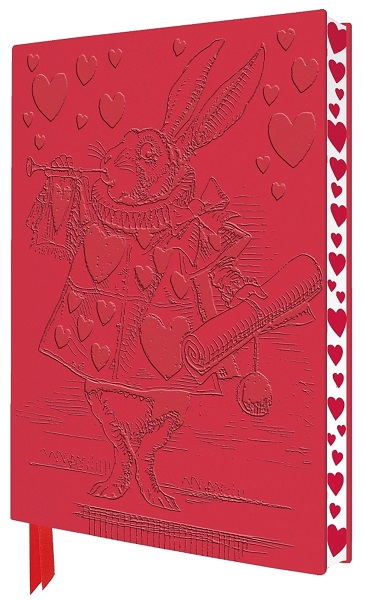 Alices Adventures in Wonderland White Rabbit Artisan Art Pocket Lined Notebook