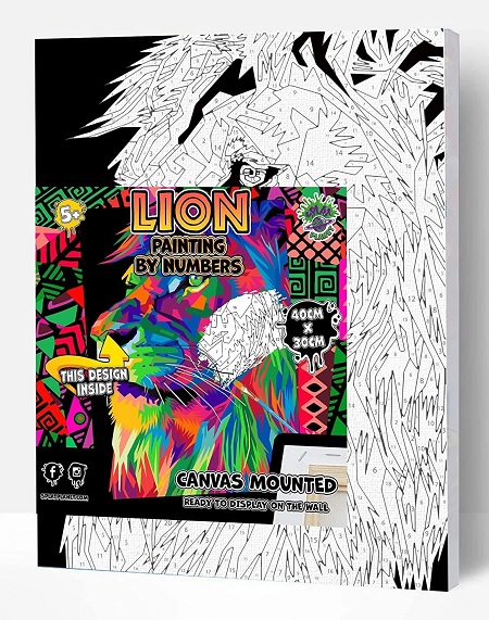 Lion Paint by Numbers