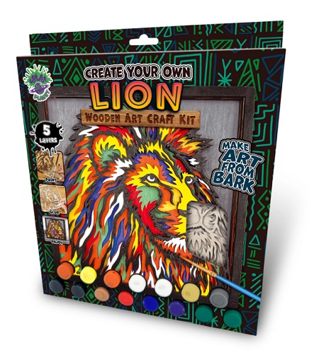 Lion Wooden Art